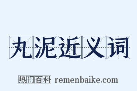 丸泥近义词是什么意思的图片